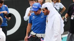 Fernando Alonso y Ben Sulayem Mohammed, presidente de la FIA.Fernando Alonso y Ben Sulayem Mohammed, presidente de la FIA.