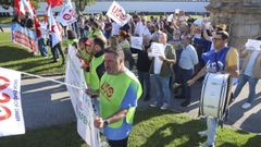 Protestas de los trabajadores del personal civil de la Armada