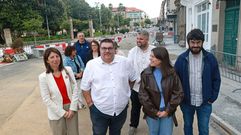 Las diputadas inspeccionaron la obra de acondicionamiento de la calle Galicia.