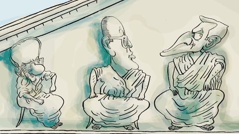 Manuel Guti�rrez Mellado, Leopoldo Calvo Sotelo y Adolfo Su�rez: Su�rez dimiti� el 29 de enero de 1981 despu�s�de ser el �hombre de la transici�n� y ganarse la enemistad de los militares por la legalizaci�n del Partido Comunista | El d�a del golpe se votaba la investidura del gallego Calvo Sotelo (UCD) como presidente | El general Guti�rrez Mellado, vicepresidente del Gobierno Su�rez, se enfrent� a Tejero en el Congreso y fue zarandeado por los guardias civiles a quienes intent� dominar.