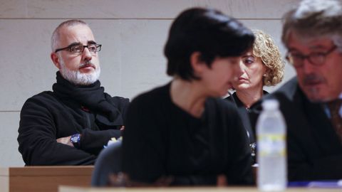 Rosario Porto y Alfonso Basterra durante el juicio por el caso Asunta