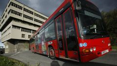 Bus urbano en el campus de A Coru�a