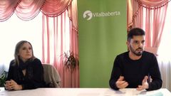 Modesto Renda, voceiro de Vilalba Aberta, xunto a Maria Xose Fern�ndez, edil da formaci�n