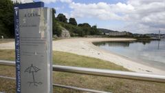 Playa de A Gra�a, uno de los puntos negros del furtivismo.