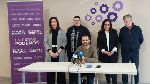 Podemos Ferrol anuncia que concurrirá en solitario a las elecciones municipales.