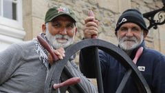 En la imagen, a la izquierda Jos� Manuel  Pupo  y a la derecha Ramiro  Piru , dos de los ocho hermanos Chaves �lvarez originarios de Covas, en Viveiro