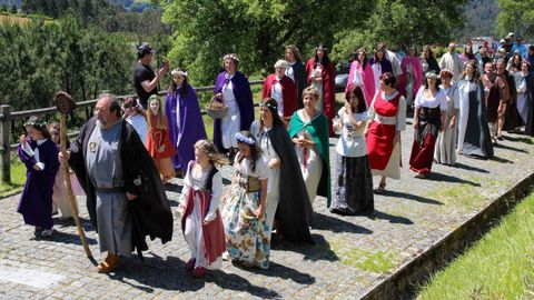 Imaxe da Cerimonia do Lume Sagrado, no Pico Sacro, en foto de arquivo