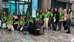 Trabajadoras de escuelas infantiles de Asturias encerradas en la Consejer�a de Hacienda