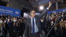 El presidente de la Xunta, Nez Feijoo, el da del acto de presentacin de su candidatura a liderar el PP