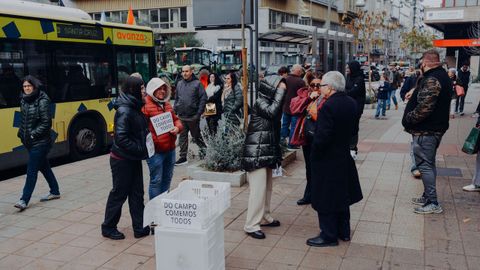 La ganader�a Lage de Maceda reparti� productos propios de raza caldel�