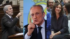 Fernando Clavijo, Florentino P�rez e Isabel D�az Ayuso