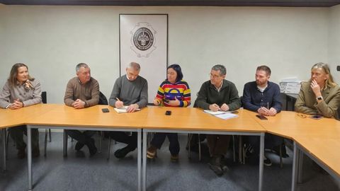 Un momento de la reuni�n en el colegio de la abogac�a de Ourense