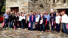 Un grupo de visitantes internacionales en Bodegas Gallegas