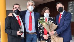 Antonio L�pez, junto a sus compa�eros del grupo BNI Albatros.