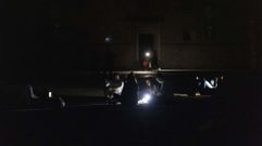 Jvenes en Santiago, la noche del apagn