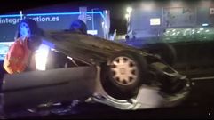 El accidente se produjo en sentido sur de la SC-20 de Santiago, a la altura del pol�gono de Costa Vella