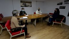 La conselleira do Mar se reuni� este viernes con representantes de la cofrad�a coru�esa
