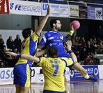 Edu Moledo, en la exhibici�n del Teucro ante el Valladolid. 