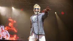 Rafa S�nchez en un concierto en Mar�a Pita