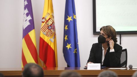 La fiscala general del Estado, Dolores Delgado, este jueves en Palma, en los actos del 40 aniversario del Estatuto del Ministerio Fiscal.