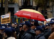 Los militares se manifestaron en el centro de Madrid. 
