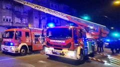 Imagen de archivo de los bomberos de Vigo en una actuacin