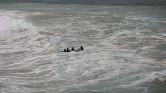 Rescate en la playa Area Maior de Malpica