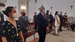 Ediles da corporaci�n na capela de San Roque
