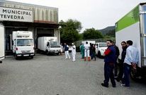 El matadero, el pasado 6 de mayo, cuando se desprecintaron las c�maras frigor�ficas. 