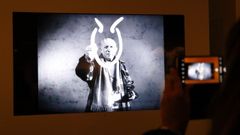 Un vdeo al inicio de la exposicin de Belas Artes muestra a Picasso pintando