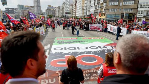 Manifestaci�n del 1 de mayo en A Coru�a