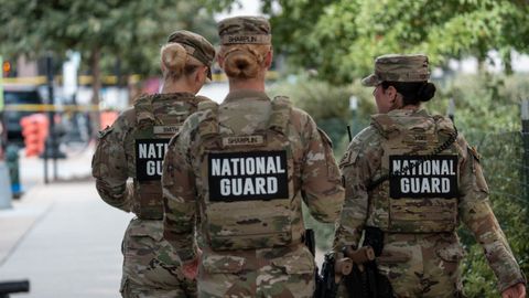Miembros de la Guardia Nacional en Washington