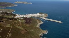Vista a�rea de Malpica, municipio con mayor �ndice de casas vac�as seg�n el �ltimo y anteriores estudios del INE.