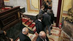 Los diputados nacionalistas y de Podemos abandonan el hemiciclo