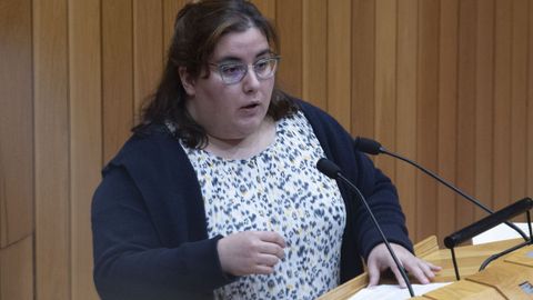 Iria Carreira, diputada del BNG del rea de sanidad