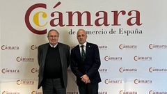 Jaime L�pez, a la derecha, se reuni� con Jos� Luis Bonet