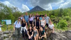 El grupo de viaje en Costa Rica