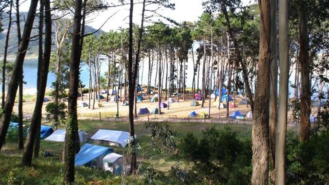 Imagen de archivo de una de las zonas de acampada del c�mping de las Islas C�es