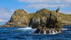 Las Sisargas, en una zona en la que se aprecian la Punta do Can o la Galera do Mar