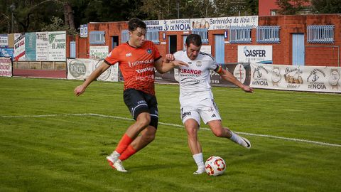 Dani Nieto y Hugo Garca, que se vern las caras de nuevo esta tarde, en el ltimo derbi en el Julio Mato.