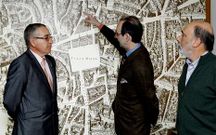 <span lang= es-es >Tres reputados expertos</span>. El investigador de georradar Luis Avial, el historiador Fernando de Prado, impulsor del proyecto, y el antrop�logo forense Francisco Etxeberria, en la presentaci�n del proyecto.