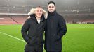 Santi Cazorla y Mikel Arteta, en el Emirates Stadium