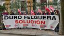 La protesta de trabajadores de Duro Felguera