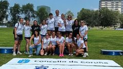 Equipo femenino m�ster de La Pur�sima en A Coru�a