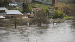 Nueva jornada de lluvias intensas en la ciudad de Ourense