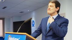 El presidente de la Junta de Castilla y Le�n en funciones, Alfonso Fern�ndez Ma�ueco