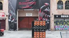 Zona de la avenida Lengua Espaola, de Legans, donde la joven recibi anoche el disparo en la cara. 