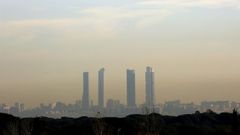 Nube de contaminacin en Madrid