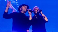 Los Pecos durante su concierto en el Movistar Arena, a 23 de marzo de 2025, en Madrid 