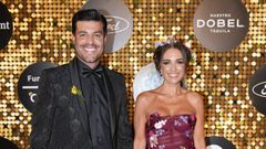 Paula Echevarra y su pareja Miguel Torres en la XV Gala Starlite Occident en Marbella.